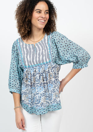 MUTLI BLUES TOP (XS-XL)