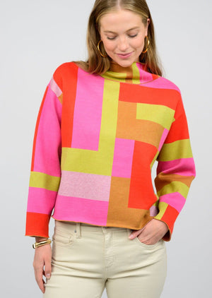 COLOR BLOCK SWEATER