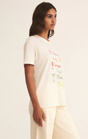 COCKTAILS BOYFRIEND TEE