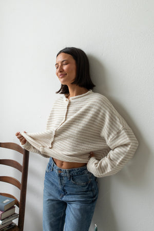 PIPER CARDIGAN MINI STRIPE