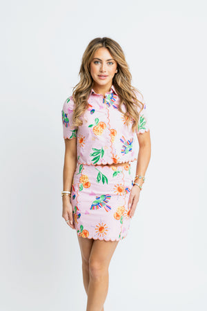 TOUCAN FRUIT SCALLOP SKIRT