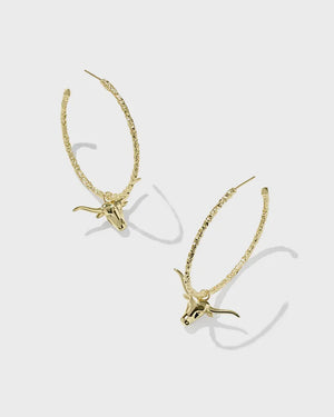 LONGHORN HOOP EAR