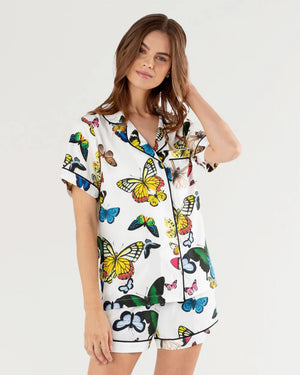 TOILE PAJAMA SHORT SET