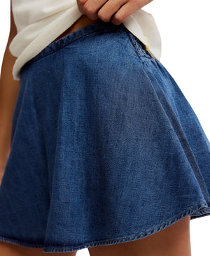 PARADISE FOUND DENIM SKORT