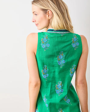 OCEAN VIEW SHIFT DRESS IN BOUQUET BLOSSOMS