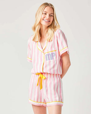 TOILE PAJAMA SHORT SET