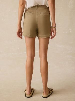 STRETCH TERRY PATCH POCKET SHORTS