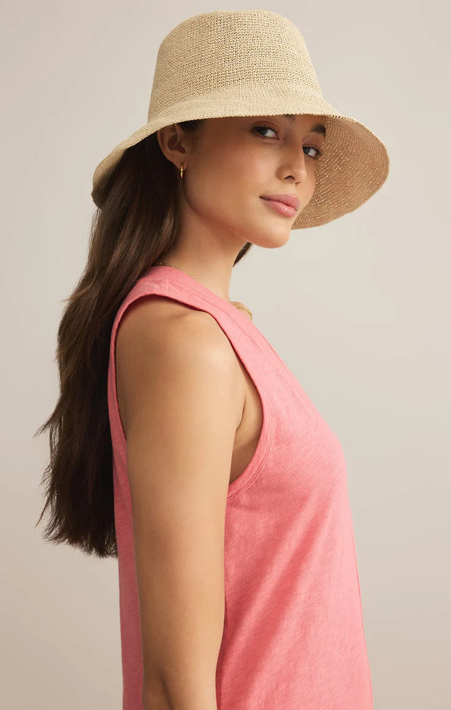 MIRA STRAW BUCKET HAT