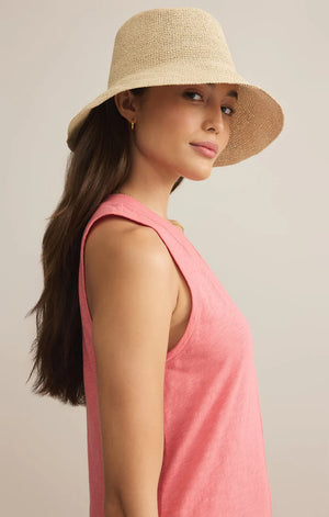 MIRA STRAW BUCKET HAT