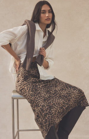 IZABEL LEOPARD SKIRT