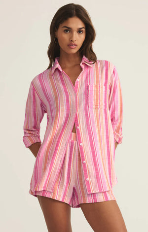 SATURDAYS STRIPE SHIRT
