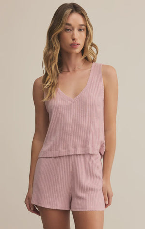 SLOANE V NECK RIB TANK