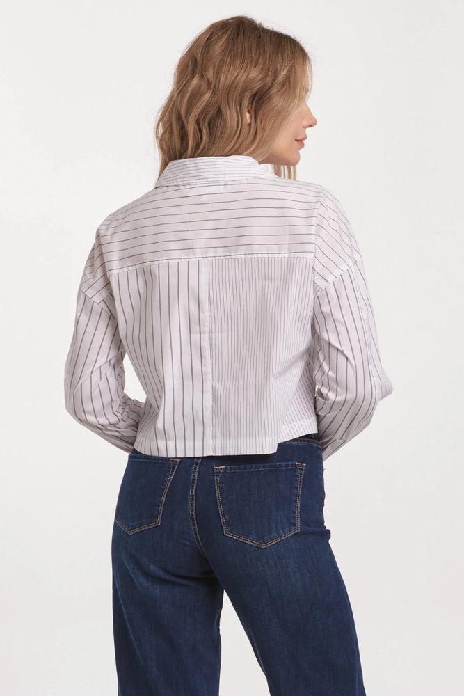 ARIANNA CROPPED FRONT TIE SHIRT