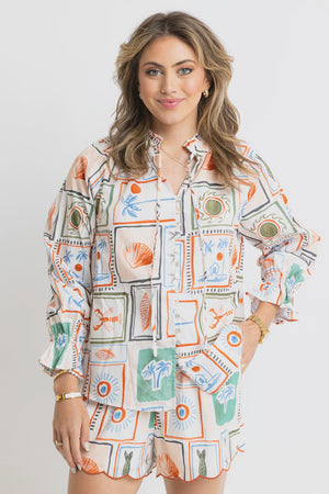 CAPRI COAST SCALLOP SHORTS