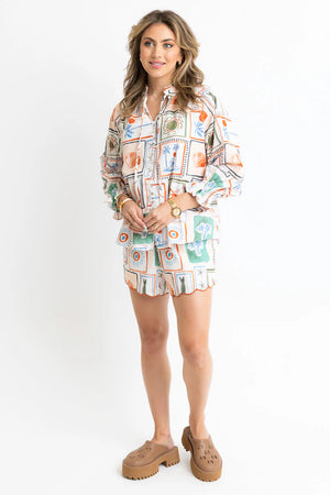 CAPRI COAST SCALLOP SHORTS