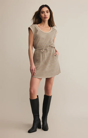 DAYSHIFT STRIPED MINI DRESS