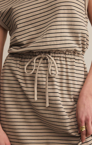 DAYSHIFT STRIPED MINI DRESS