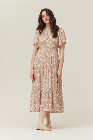 FLORAL MIDI DRESS