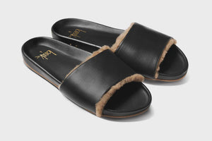 GALLITO SHEARLING SLIDE SANDAL