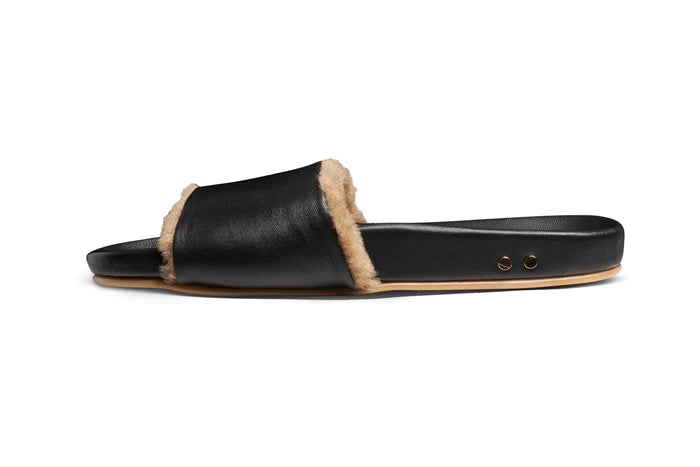 GALLITO SHEARLING SLIDE SANDAL