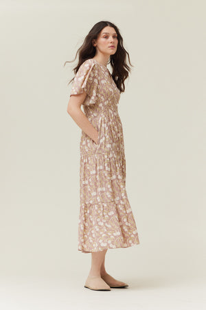 FLORAL MIDI DRESS