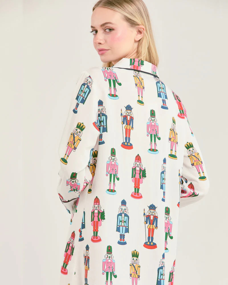 HOLIDAY MARCH LONG SLEEVE PAJAMA PANTS SET