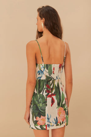 MIDNIGHT MACAW FIESTA SLEEVELESS DRESS
