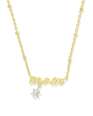 MOM CRYSTAL SHORT PENDANT NECKLACE