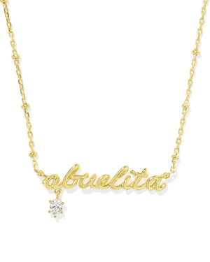 ABUELITA CRYSTAL SHORT PENDANT NECKLACE