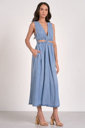 MIDI SLEEVELESS DRESS