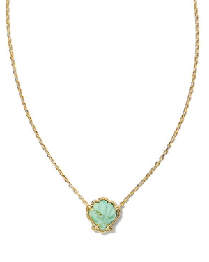 BRYNNE SHELL SHORT PENDANT NECKLACE