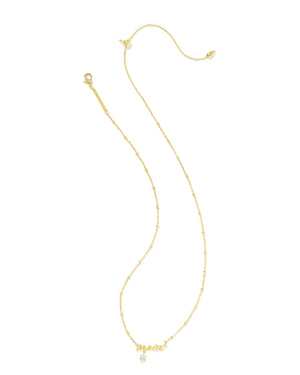 MOM CRYSTAL SHORT PENDANT NECKLACE