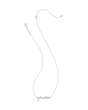 ABUELITA CRYSTAL SHORT PENDANT NECKLACE