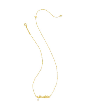 ABUELITA CRYSTAL SHORT PENDANT NECKLACE