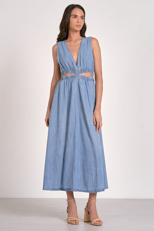 MIDI SLEEVELESS DRESS