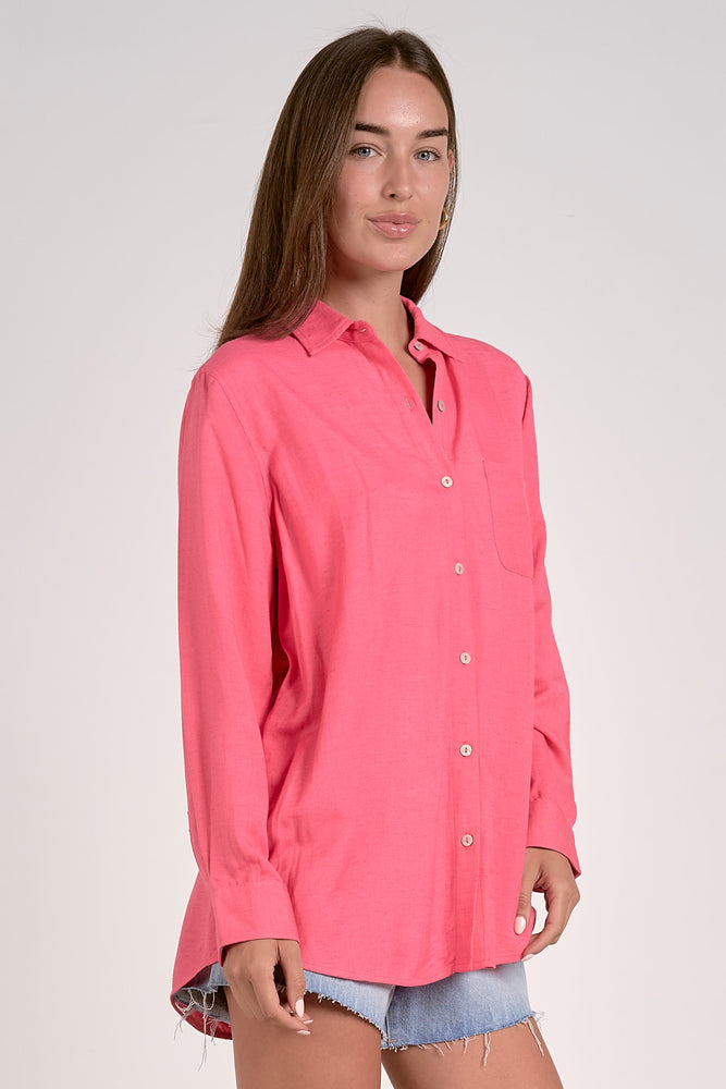 LONG SLEEVE BUTTON DOWN TOP