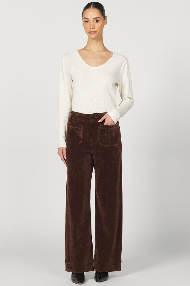 AUDREY WIDE LEG PANT CORDUROY 55E322CIO