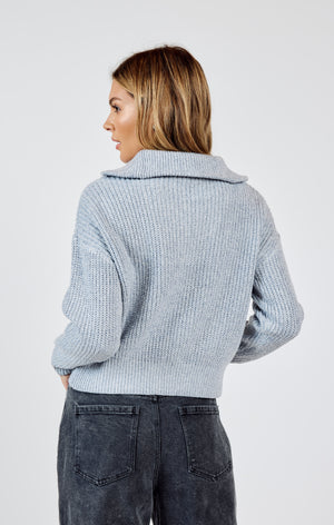 ABBIE ZIP SWEATER