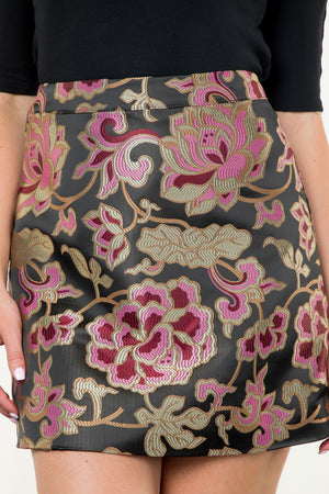 FLORAL PATTERN SKIRT