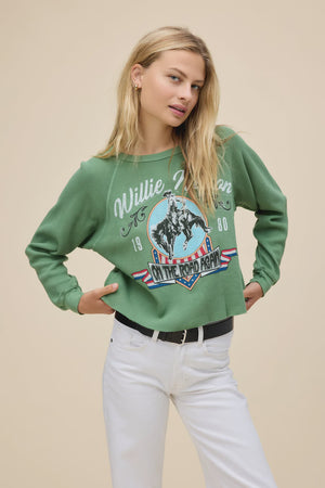 WILLIE NELSON 1980 COWBOY RAGLAN THERMAL