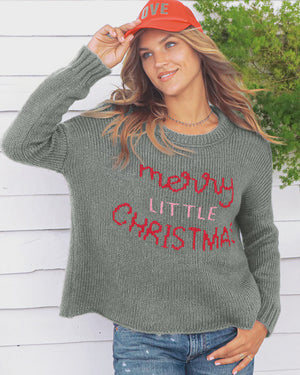 MERRY LITTLE CHRISTMAS CREW SWEATER